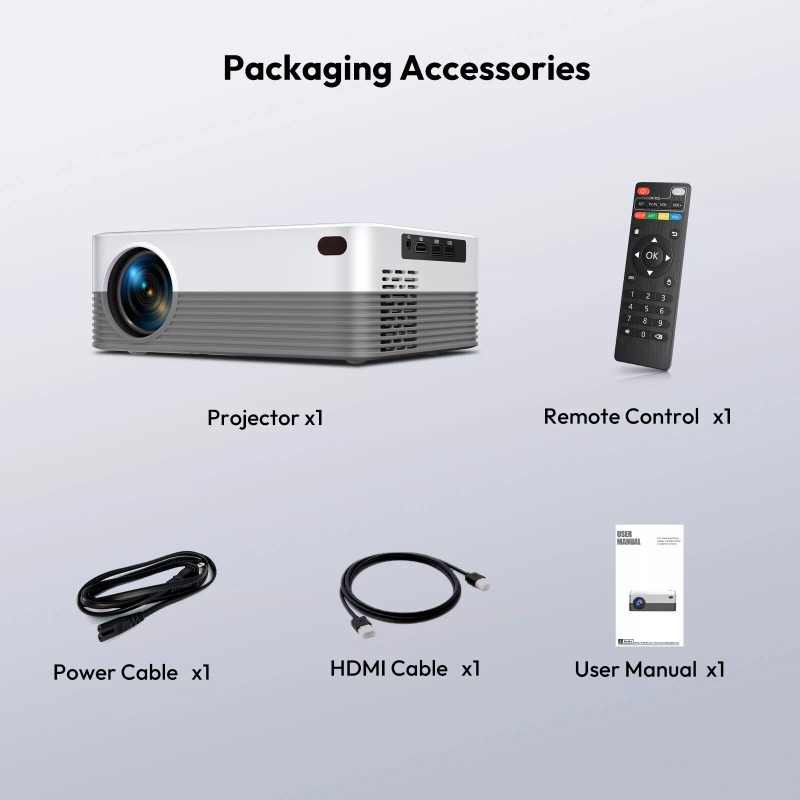 XGODY Mini Portable Smart Projector 4K LED Android 5G WIFI