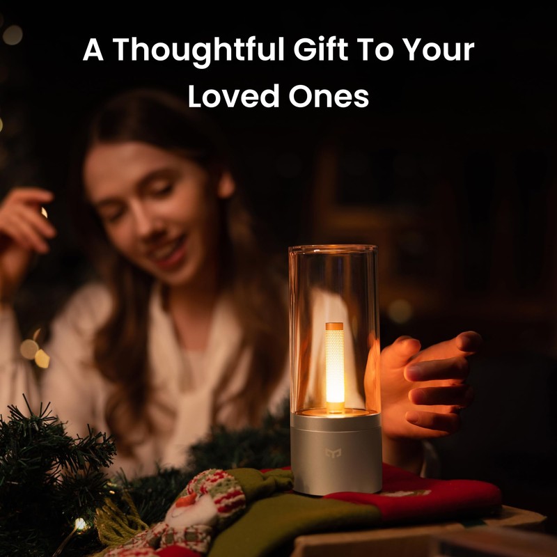 Yeelight Portable Small Table Lamp for Indoor/Outdoor Use, 2500mAh Rechargeable