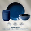 Corelle Stoneware Dinnerware Set, Handmade Reactive & Solid Glazed Ceramic