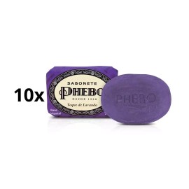 PHEBO Lot of 10 Phebo Lavender Vegetable Glycerin Body Bar Soap Skin Care 90g