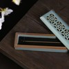 SELECOCO Ceramic Incense Burner with Lid, Stylish, Openwork Carving, Incense