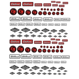 Hot Wheels 1/64 Edelbrock WaterSlide Decals  MADE IS THE USA