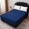 Mecerock Twin Mattress Protector Waterproof, Quilted Fitted, Navy Blue, 18