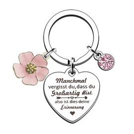 GLPRKOW Gifts for Women Girlfriend Gifts for Mum Keyring Gifts for Women Inspirational Gifts for Girlfriend Sister Colleague Wife and Mother, silver