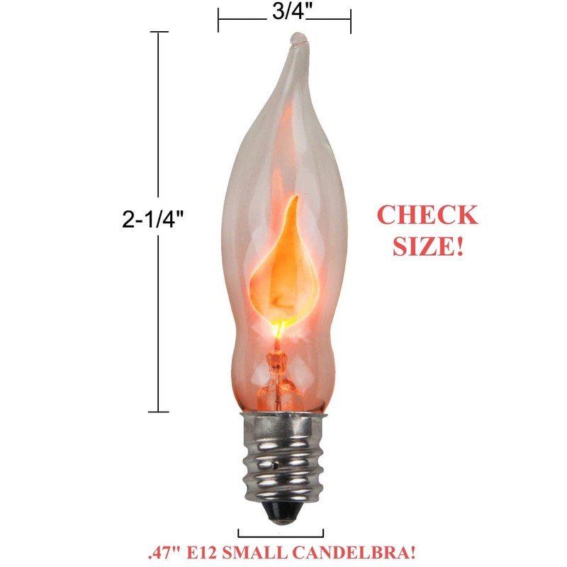 Creative Hobbies A101 Flicker Flame Light Bulb -3 Watt, 130