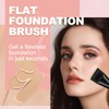Flat Foundation Brush for Liquid Makeup,14CM Premium Fast Flawless Flat