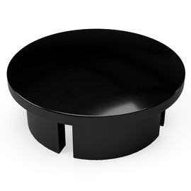 FORMUFIT F112IDC-BK-10 1-1/2" Furniture Grade Internal Dome Cap in Black, 1.9" ID, PVC (Pack of 10)