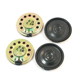 4Pcs 0.5W 8 Ohm 28mm Dia Mini Metal Inside Magnet Music Player Speaker