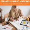 Hpmjz 8pcs Heat Erasable Pens for Fabric, Fabric Marking Pens