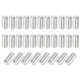 sourcing map 110Pcs Dowel Pin 3mm x 6mm Shelf Support Pin 304 Stainless Steel Shelf Pegs for Shelves Cabinets Furniture Nickel Plated, Silver Tone Plated, Silver Tone