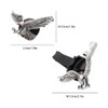 ORIESSE Vintage Eagle Car Air Freshener Vent Clips,2pcs Alloy Silver