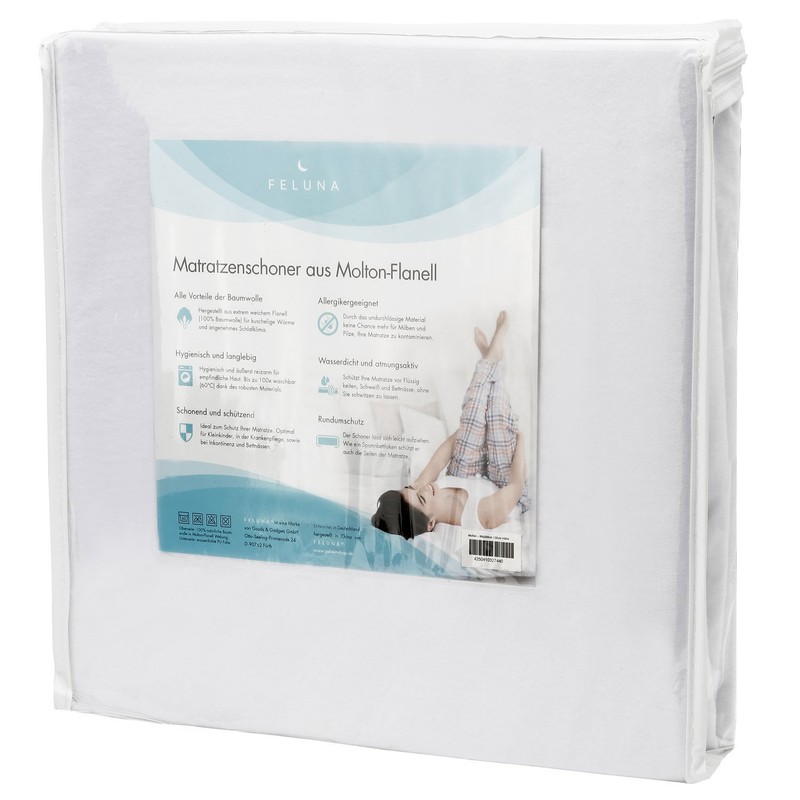 Feluna Flannelette Bed Liner Waterproof Molton Mattress Protector Waterproof Mattress