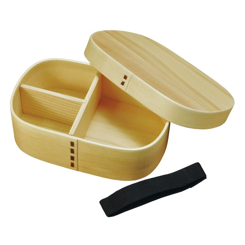 Yamako 803972 Shiramatsu Wappa Bento Box, Square