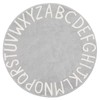 Topotdor Round Kids Play Rug Alphabet Nursery Area Rug Extra