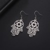 Hamsa Hand of Fatima Hexagram Earrings Star of David Evil