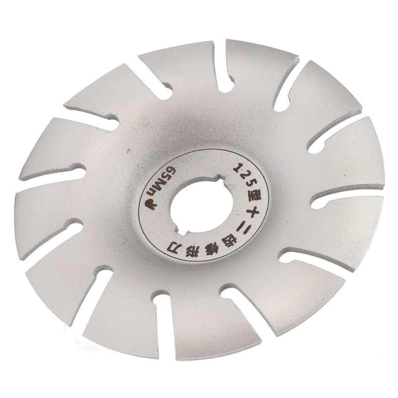 Wood Carving Disc Shaping Wheel 125mm Stainless Steel 12T Accessory