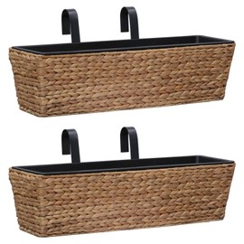 Gecheer Planters Outdoor Planter Box, for Herbs, Vegetables, Flowers in Patio, Backyard and Deck - 2 pcs Water Hyacinth SH141702A