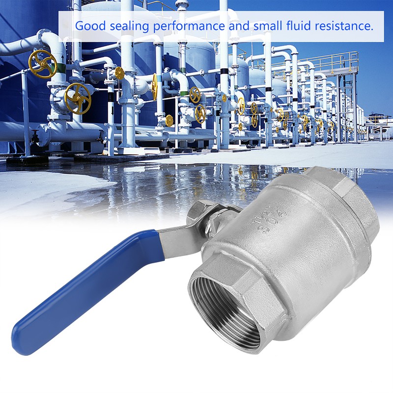 304 Stainless Steel Two Piece Full Port Female Thread Ball