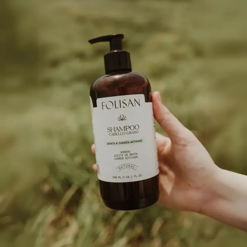 Shampoo Cabello Graso Anticaída Folisan 500ml Menta