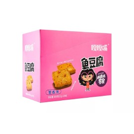 GAGAZUI Fish Tofu Surimi Beancurd snacks 30 Sachets 660g Crab Flavor鱼豆腐蟹香味