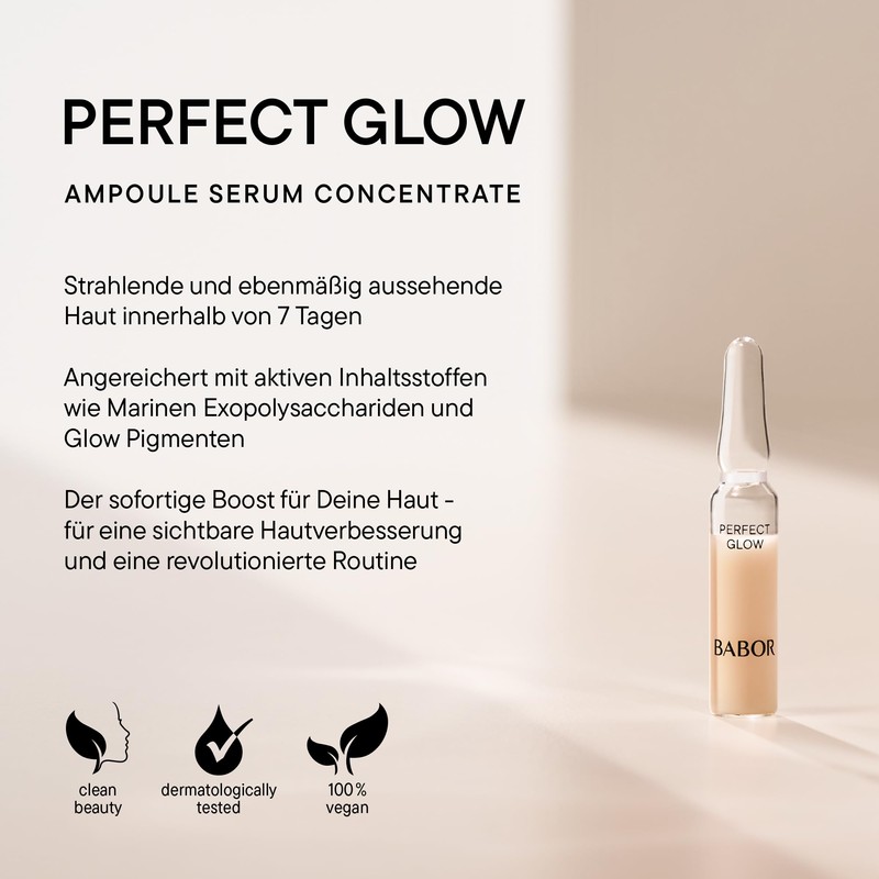 BABOR Perfect Glow Serum Ampoules for the Face, with Glow