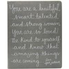 Eccolo Dayna Lee Collection Grey “Love, Your Notebook” 8x10" Inspiring