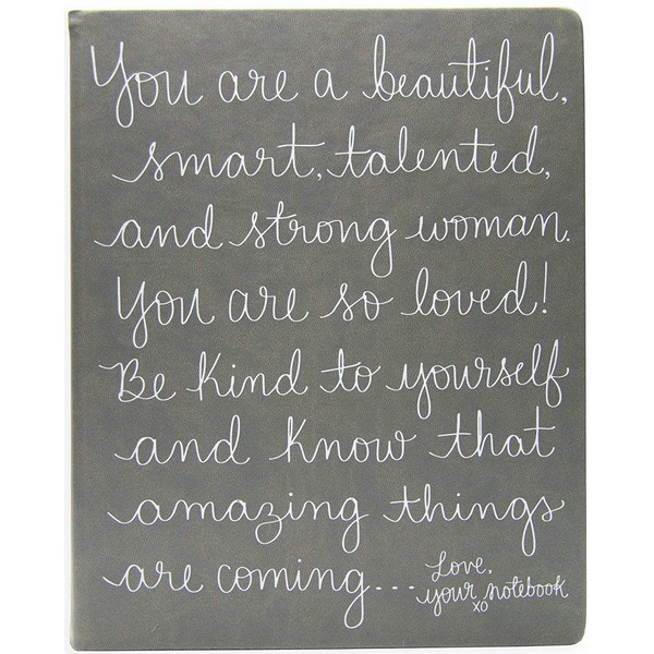 Eccolo Dayna Lee Collection Grey “Love, Your Notebook” 8x10" Inspiring