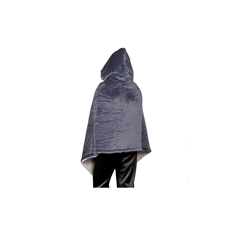 aztex Hooded Sherpa Blanket, Blanket with Hood, Wearable Blanket 90cm