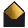 10 x B6 letter envelopes with gold inner lining, 12.5