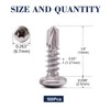 #6 x 1/2" Sheet Metal Screws 100Pcs 410 Stainless Steel