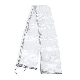 DOITOOL Tarp for Sunlight Room Windproof Cover for Balconies and Pools PVC Easy to Install Heavy Duty