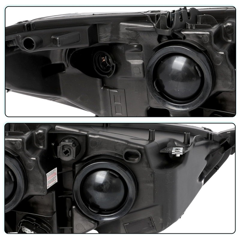 TUSDAR Headlight Assembly Set Compatible with 2013-2016 Ford Fusion Driver
