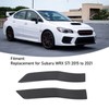 Side Marker Plate Ornaments Glossy Carbon Fiber UV Wear Resistant