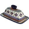 Polish Pottery Butter Dish 4" X 7" From Zaklady Ceramiczne