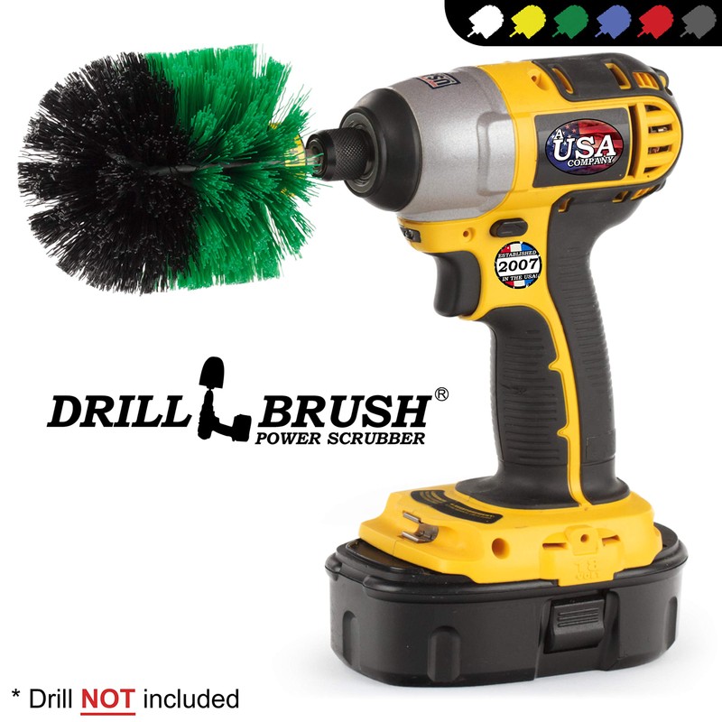 Drillbrush Kitchen Cleaning Supplies - Household Cleaners for Drill -
