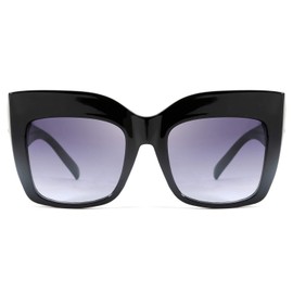 FEISEDY Retro Overesized Cat Eye Sunglasses Women Men Square Cateye UV400 Sunglasses B2629