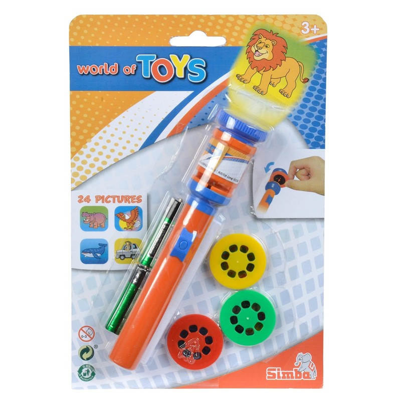 Simba 107828005 - LED Projektor Taschenlampe, 2-sortiert