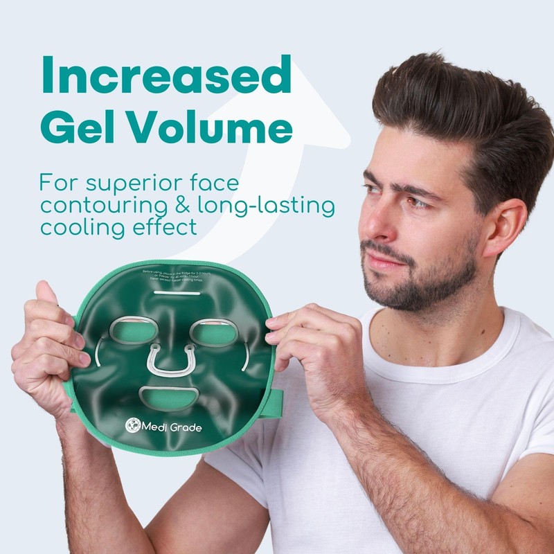 Medi Grade Cooling Face Mask set with 1 Lycra Face