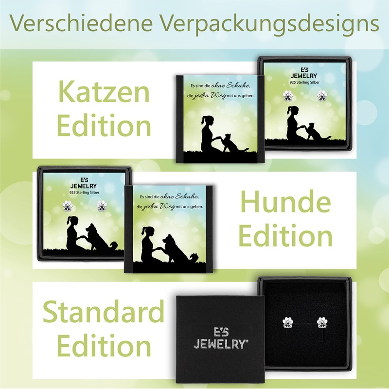 EYS JEWELRY Paw Earrings 925 Silver Paw Stud Earrings Women's