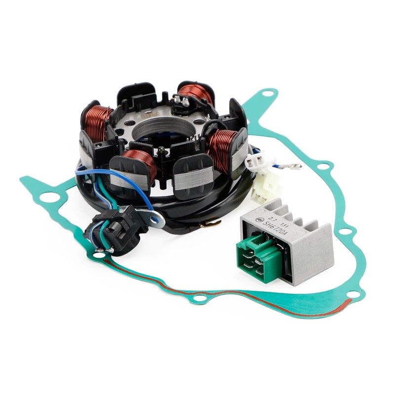 Artudatech Magneto Stator + Voltage Rectifier + Gasket Fit For