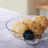 CYS EXCEL Glass Decorative Footed Bowl (H:4.5" D:12") | Fruit