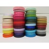 2 metres of 16mm Grosgrain Ribbed Ribbon Black Double Sided