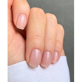 Vishine Gel-Nagellack Semi-Permanent Nude Jelly, 16 ml Transparent Neutraler Nude Soak Off Gel UV LED Nagellack Nail Art DIY Farbe E019