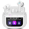 QXUFV Wireless Earbuds, Bluetooth 5.4 Headphones Multi-Function Touch Screen with