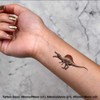 4 x 'Roaring Spinosaurus' Temporary Tattoos - Water Resistant, Skin-Safe,