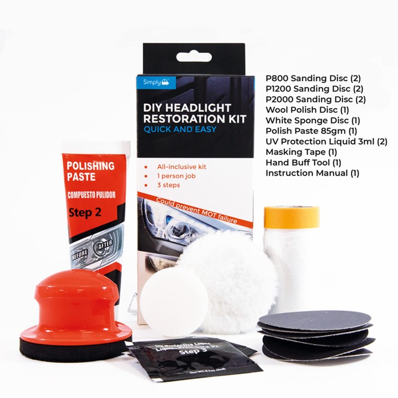 Simply DIY Headlight Restoration Kit HRK1