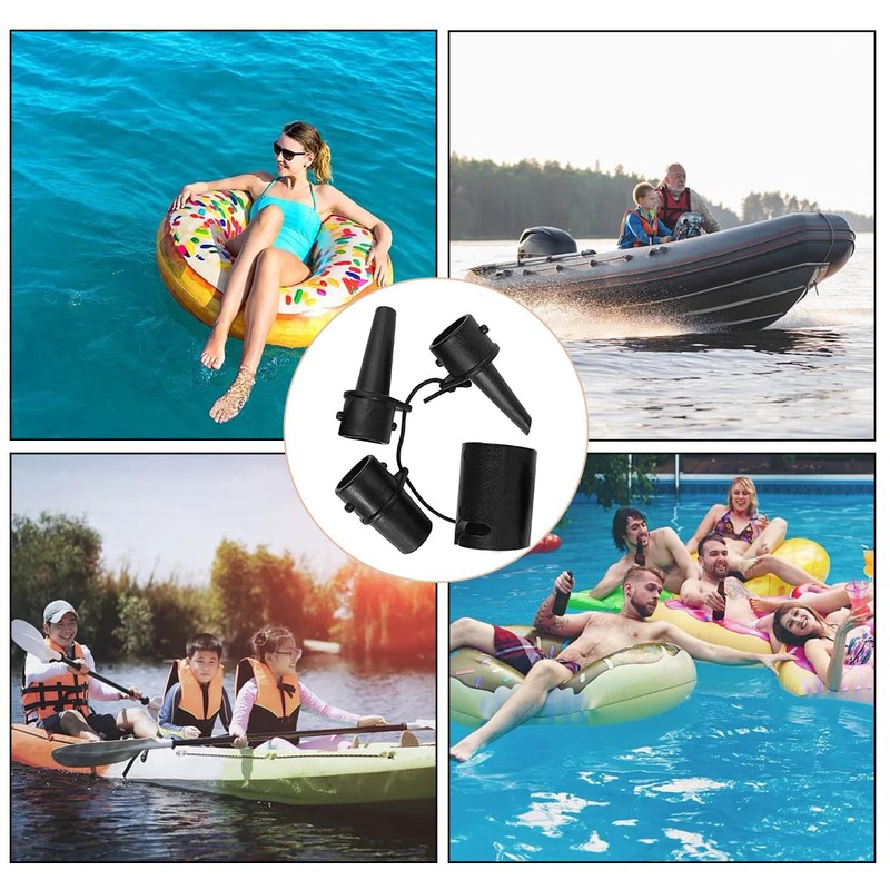 Pack of 4 Pump Adapters for Inflatable Boat, Inflatable Adapter