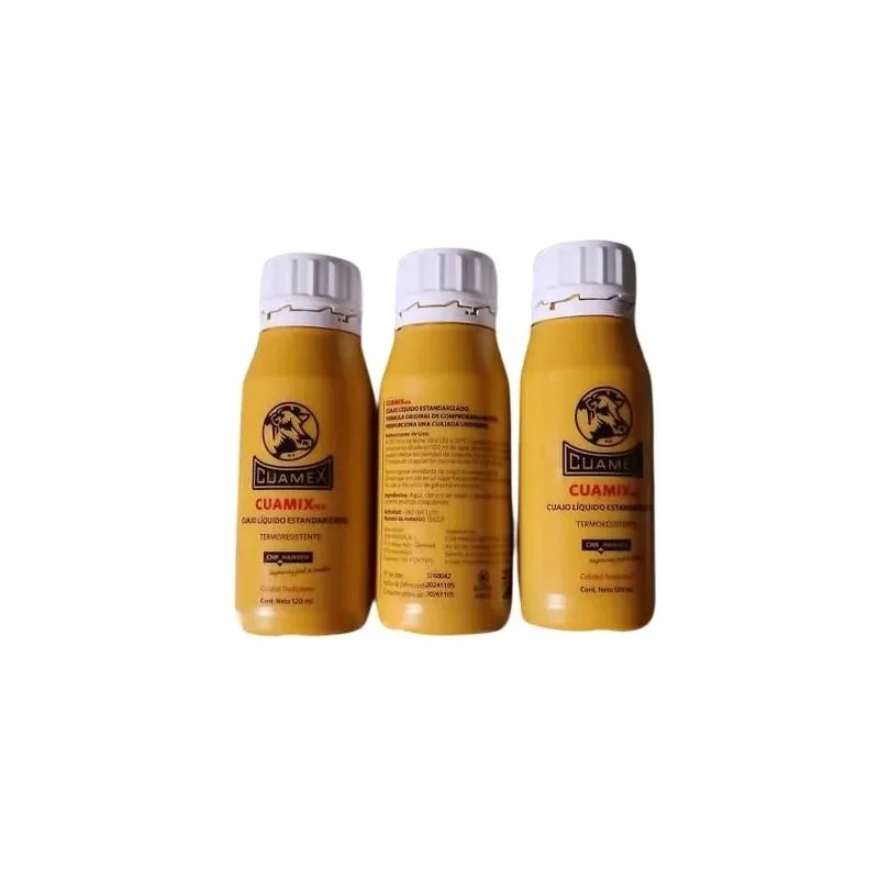 Cuajo Cuamex 120 Ml Para Hacer Queso 3 Pz