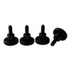 Precisiongeek M4 Aluminium Black Knurled Screws, Thumb Screws DIN 464
