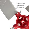 Replacement Sails for Garden Windmill. Ref: LARGE with RED centre.